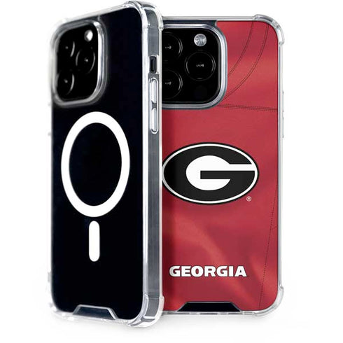 University of Georgia Red Jersey iPhone 15 Pro MagSafe Case